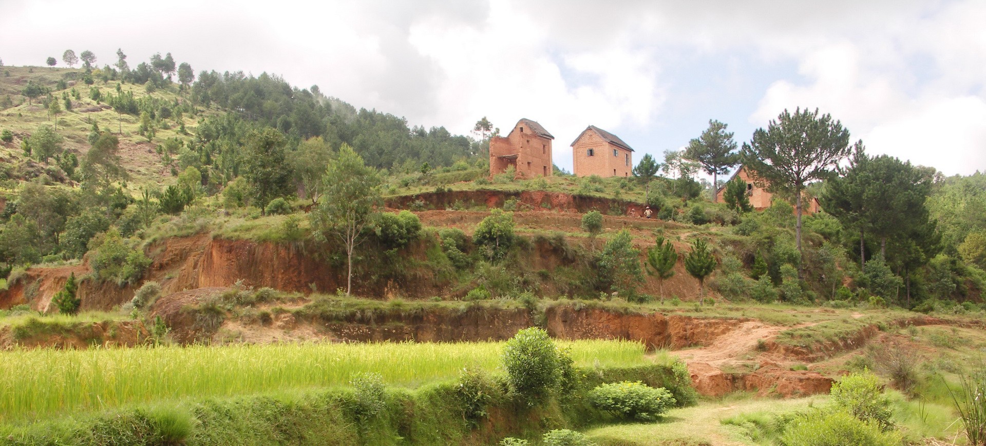 Madagascar Village des hautes terres